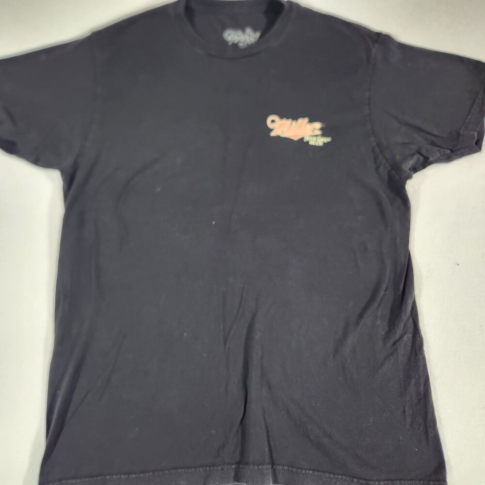 Vintage Miller High Life Tee  Size Large Black  Graphics Girl on the Beer, Logo
